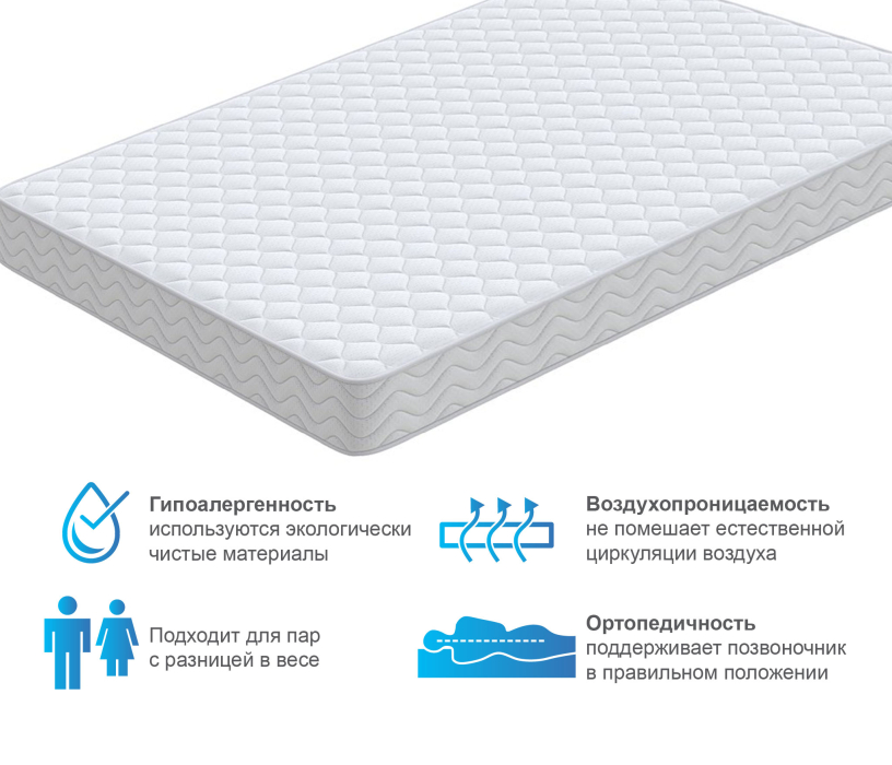 Другие размеры, Матрас Орматек Спринг кокос 70*200